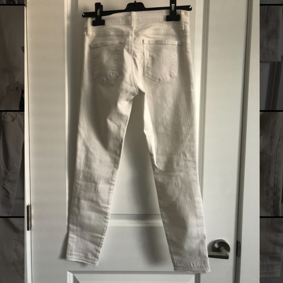 Like-New J Brand Distressed White Jeans (cropped) Size 24 - Picture 2 of 6